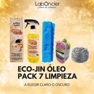Pack Limpieza 7 Eco-Jin Óleo con bayeta y estropajos Vitro Twist