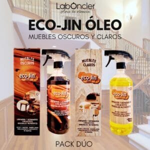 Pack Dúo Eco-Jin Óleo para maderas claras y oscuras - restaurador completo