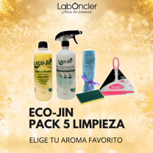 Pack Limpieza 5 Eco-Jin con rasqueta limpia cristales ergonómica