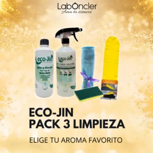Pack limpieza 3 Eco-Jin conjunto productos ecológicos