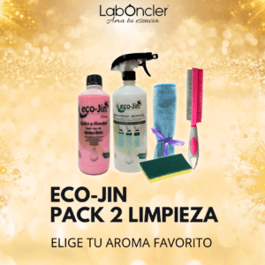 Pack Limpieza 2 Eco-Jin con cepillo textil Rosa bayeta y estropajo
