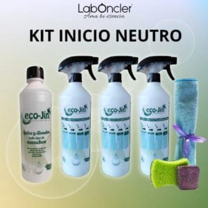Kit inicio Eco-Jin Neutro sin aroma con vaporizadores y accesorios limpieza