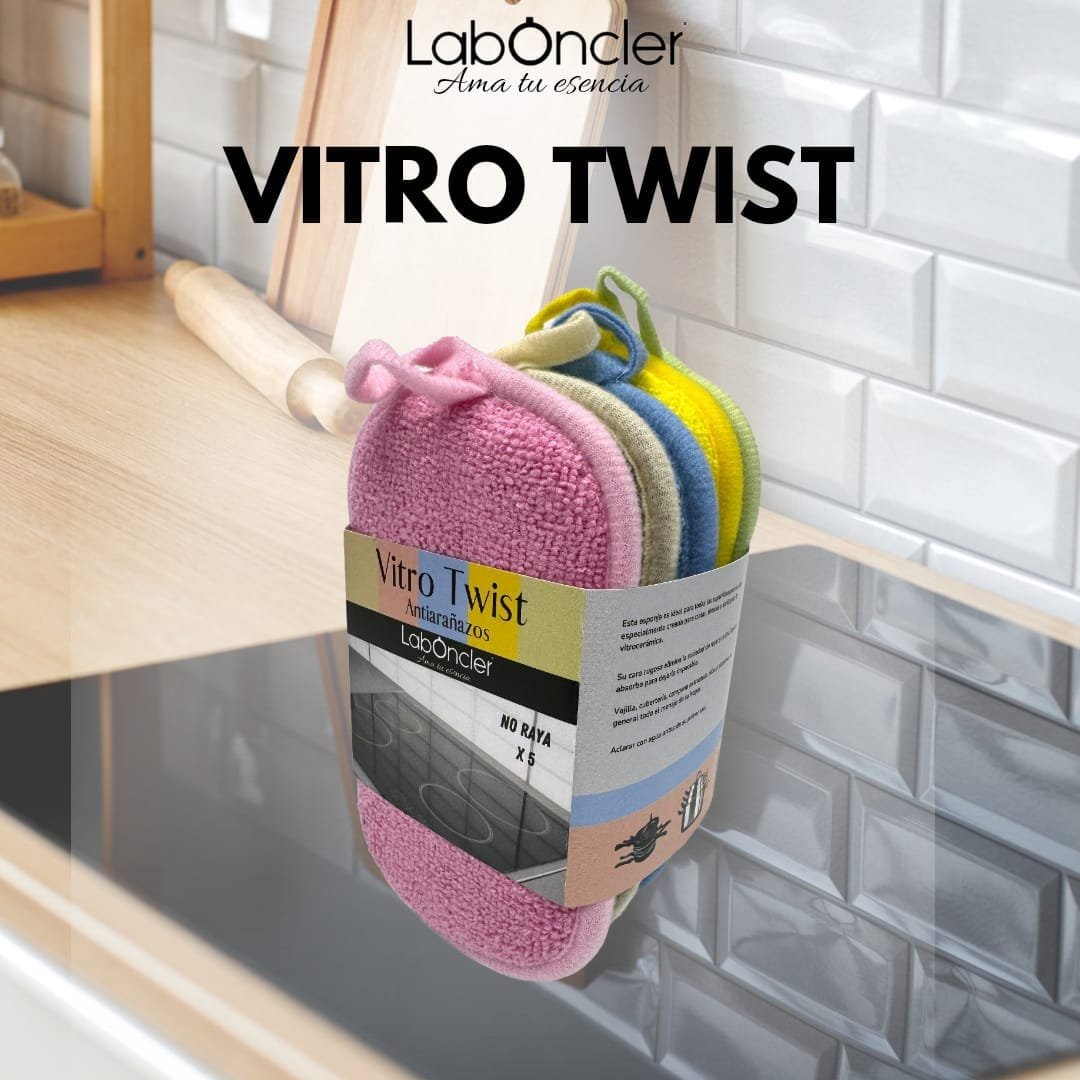Estropajos Vitro Twist pack 5 unidades anti-ralladura para vitrocerámica
