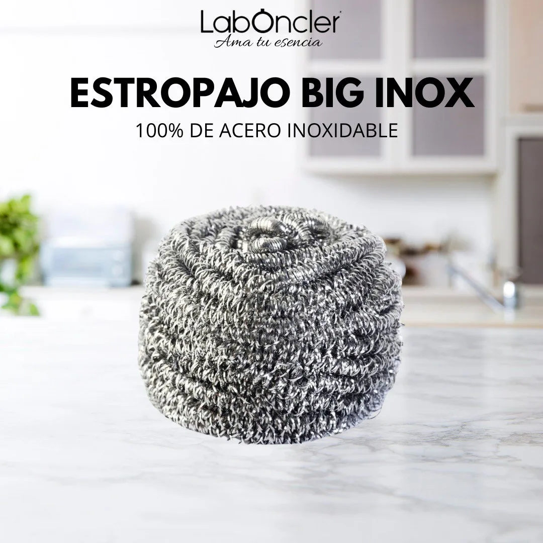 Estropajo Big Inox acero inoxidable 42g para grasa incrustada