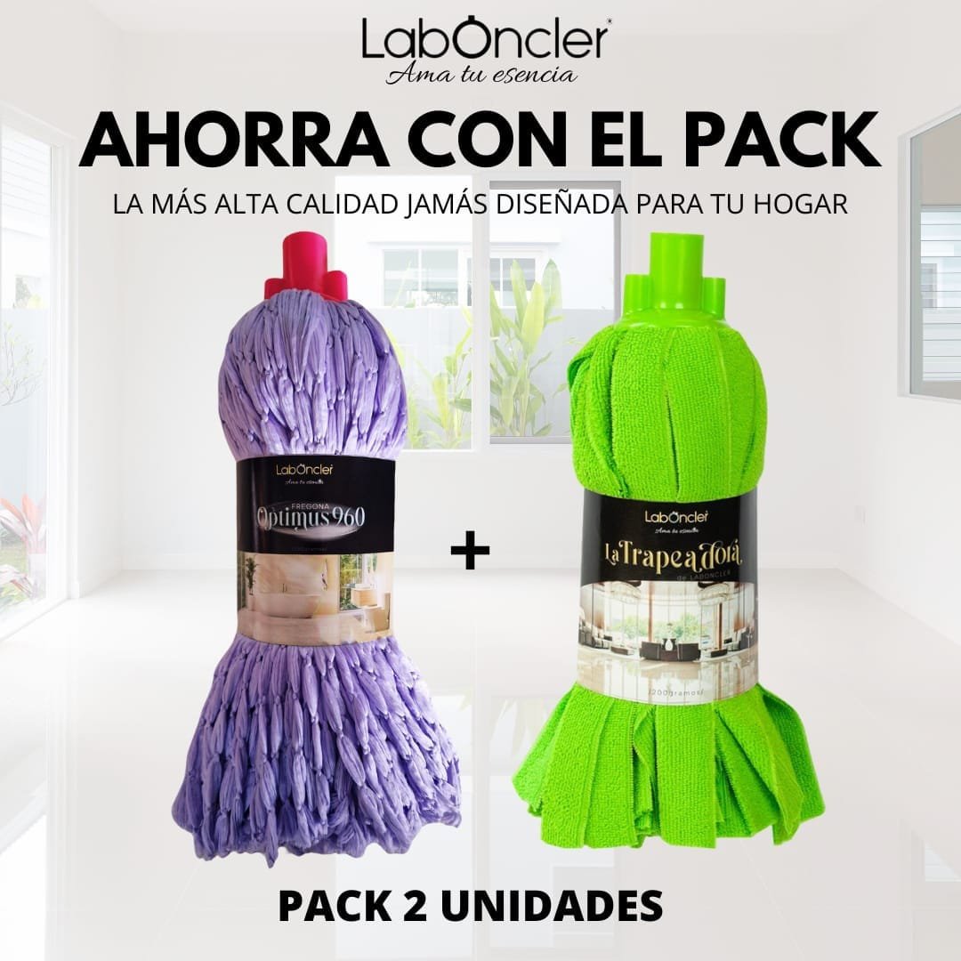 Pack doble Trapeadora y Optimus
