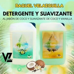 ¡¡NOVEDAD!! PACK DETERGENTE AL JABÓN DE COCO + SUAVIZANTE COCO DAMASCO