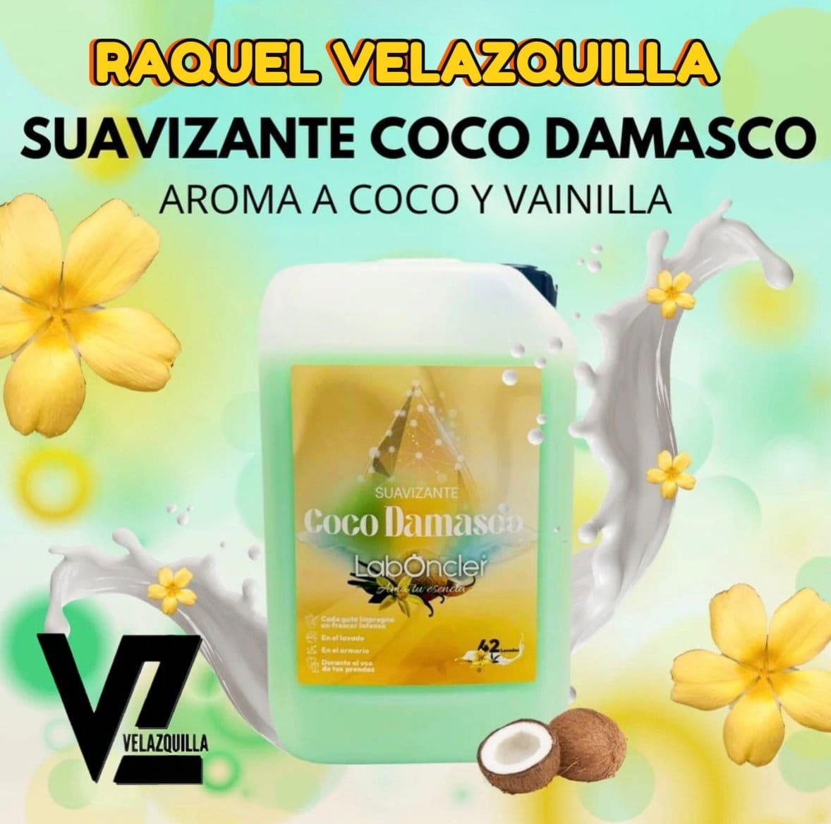 ¡¡NOVEDAD!! PACK DETERGENTE AL JABÓN DE COCO + SUAVIZANTE COCO DAMASCO - Imagen 3