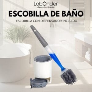 **NUEVA** ESCOBILLA DE BAÑO CON DISPENSADOR INCLUIDO