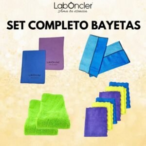 SET MIXTO DE BAYETAS: PVA (2)-DOBLE CARA (2)-MICROFIBRA (6)-PAÑO ANTIBACTERIANO (2)
